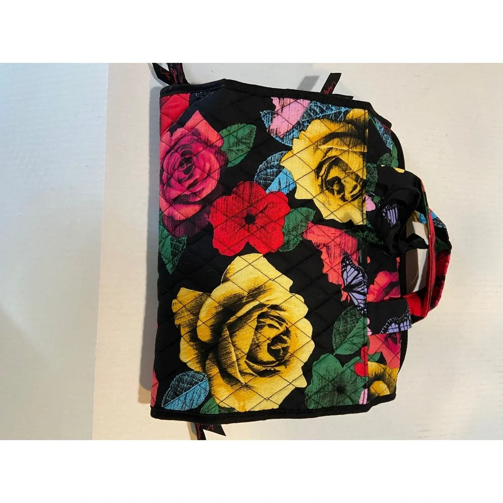 Vera Bradley Hanging Organizer Havana Rose Quilted Travel Toiletry Bag NEW